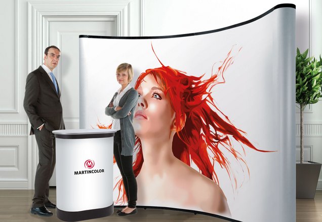 Stand de exposición - TravelStand PRO Curved Stand de exposición - TravelStand PRO Curved